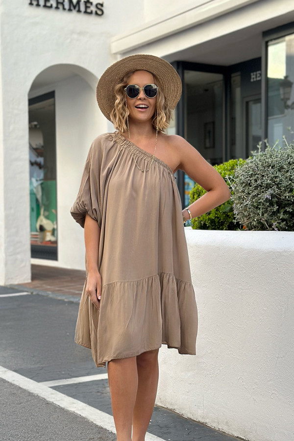 Sukienka hiszpanka Marbella Latte 4