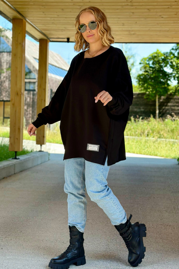 Bluza oversize Andrea Czarny