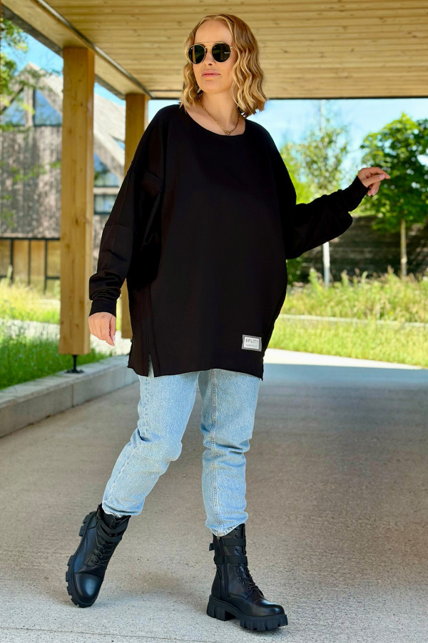 Bluza oversize Andrea Czarny 2