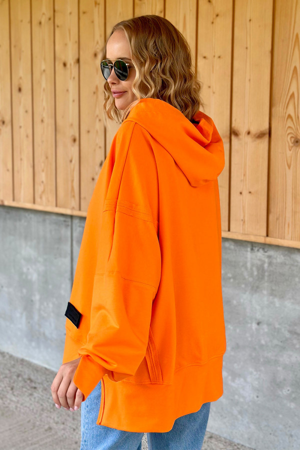 Bluza oversize z kapturem Dallas Pomarańcz 1