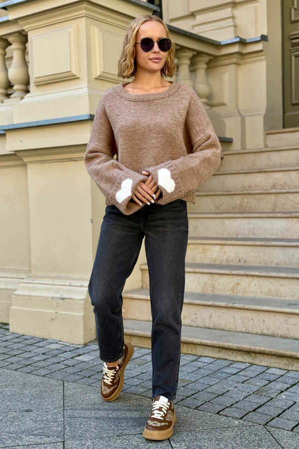 Sweter oversize Lovely Latte 1