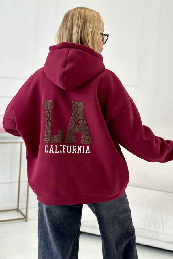 Bluza oversize California Burgund 1