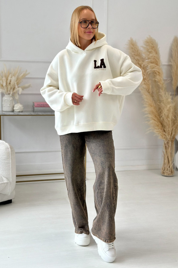 Bluza oversize California Ecru 5