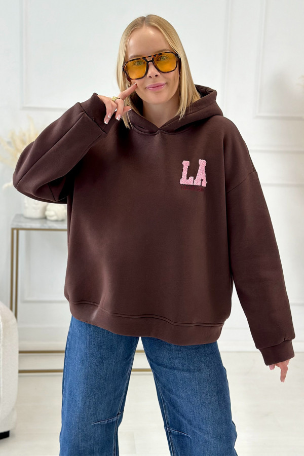 Bluza oversize California Czekolada