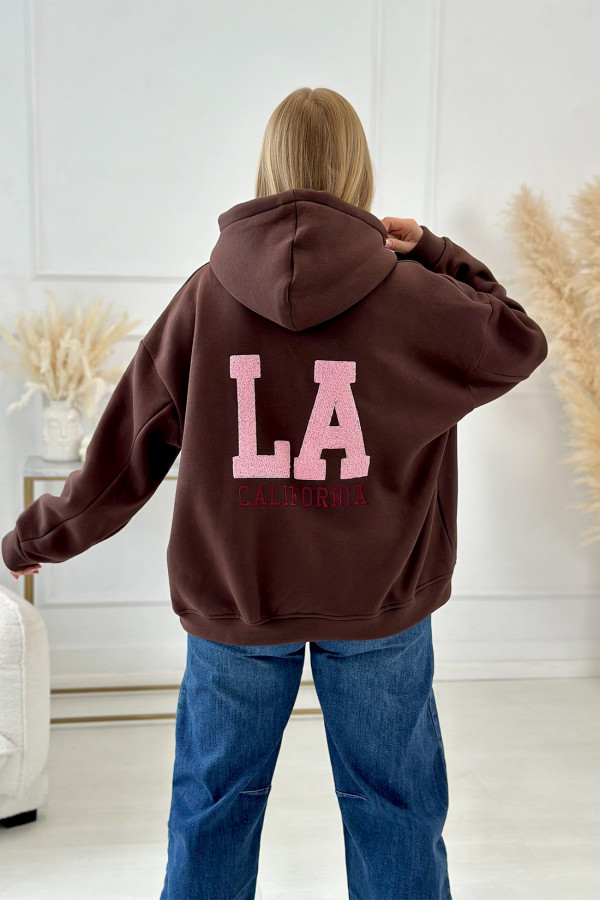 Bluza oversize California Czekolada 4