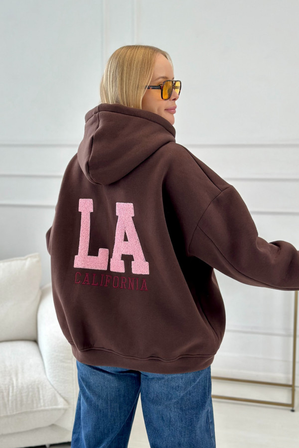 Bluza oversize California Czekolada 1