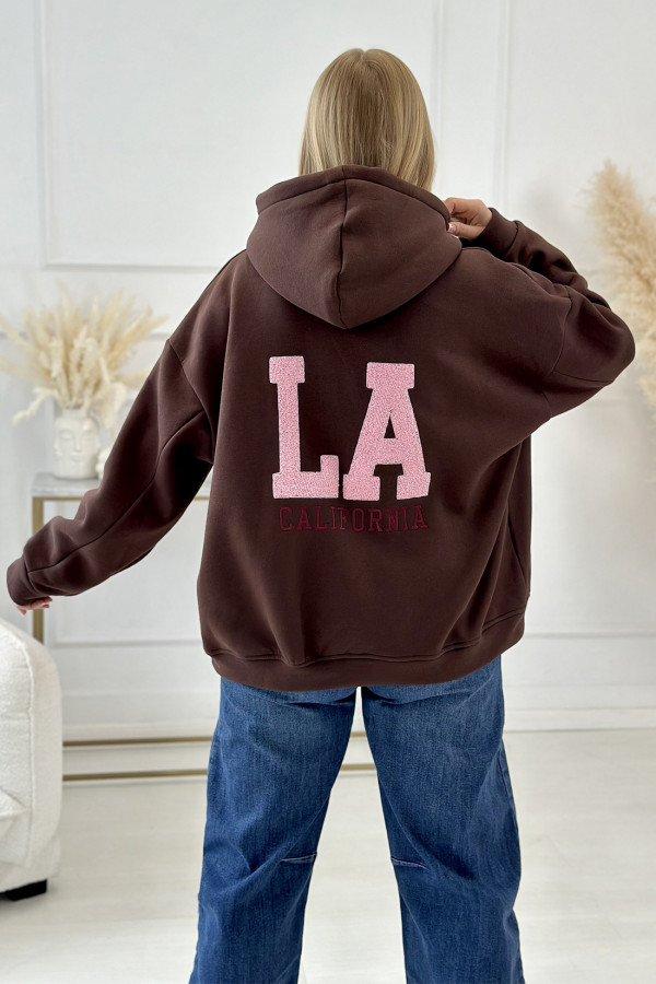 Bluza oversize California Czekolada 6